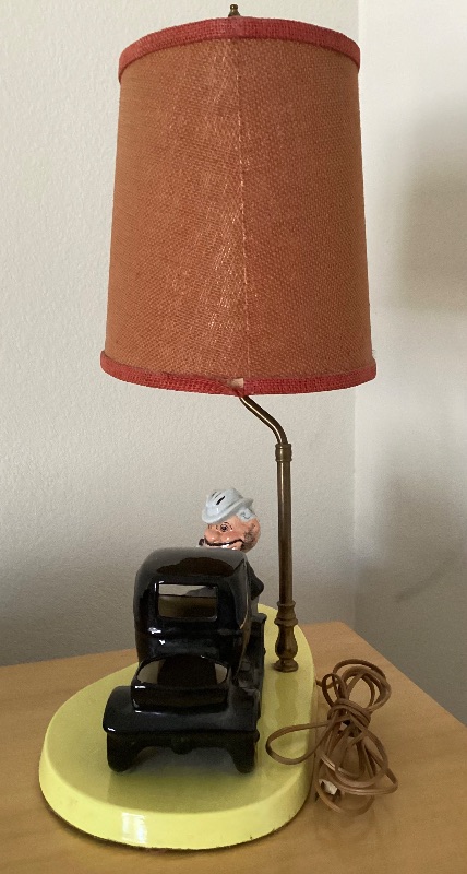 Photo 2 of “HO-JO THE BO” ORIGINAL 1940’s BROOKLYN DODGERS “BUM” TABLE LAMP VERY RARE