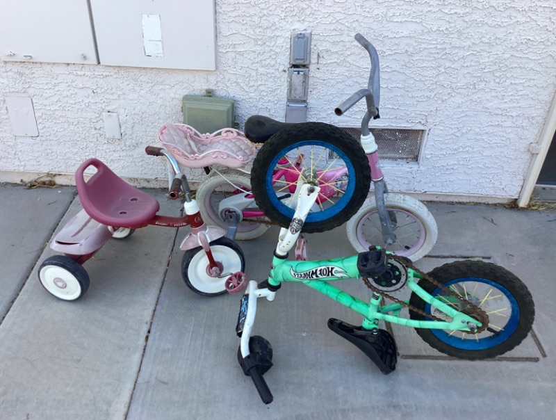 Photo 1 of CHILDRENS BIKES AND TRICYCLE  * NEED TLC