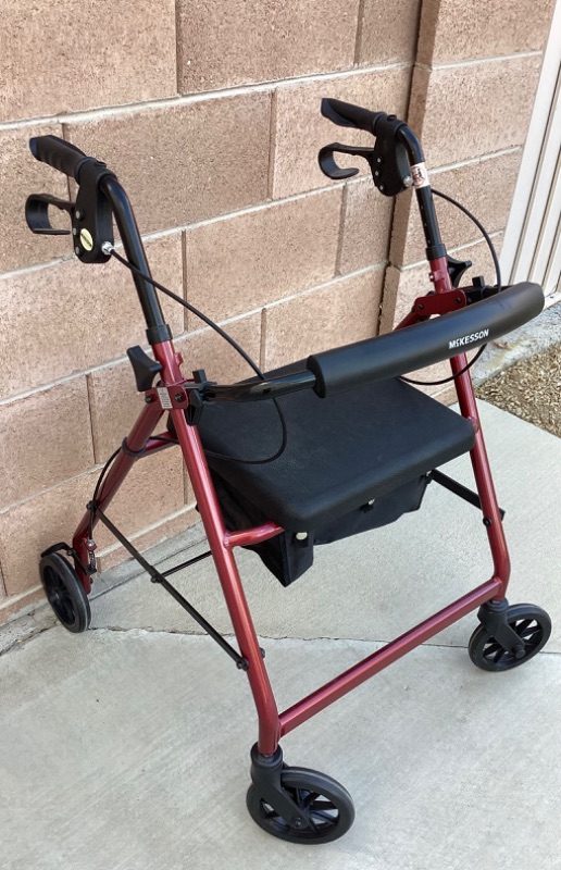 Photo 3 of MCKESSON FOLDING WALKER W/ SEAT