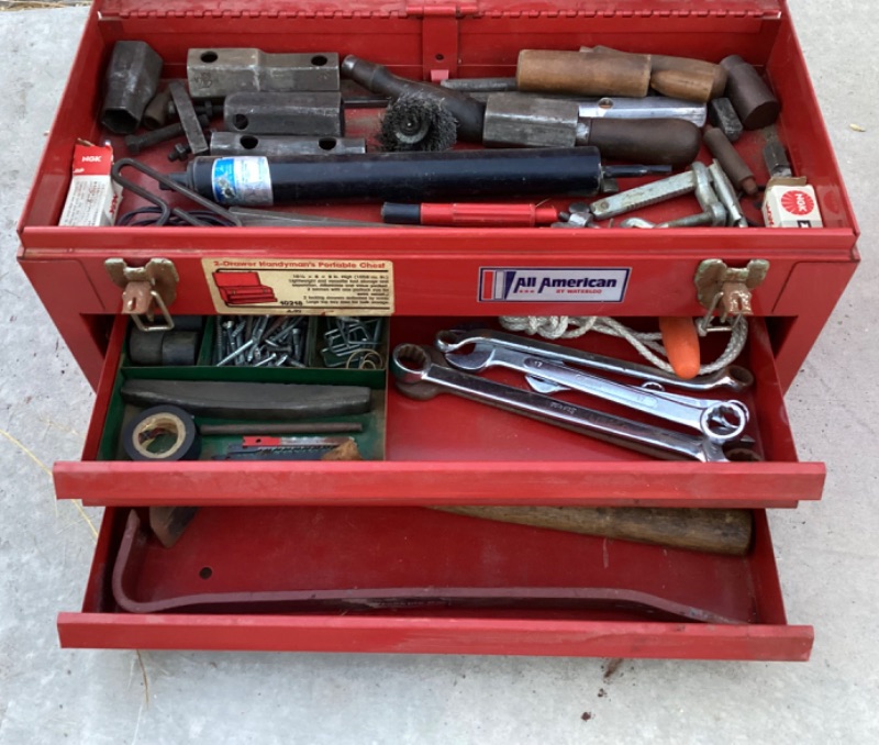 Photo 3 of ALL AMERICAN TOOL BOX W/ TOOLS