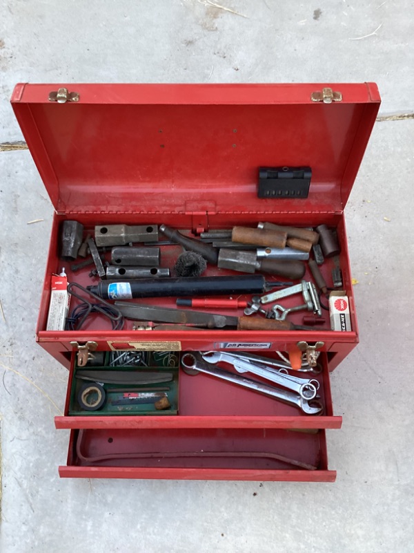 Photo 1 of ALL AMERICAN TOOL BOX W/ TOOLS