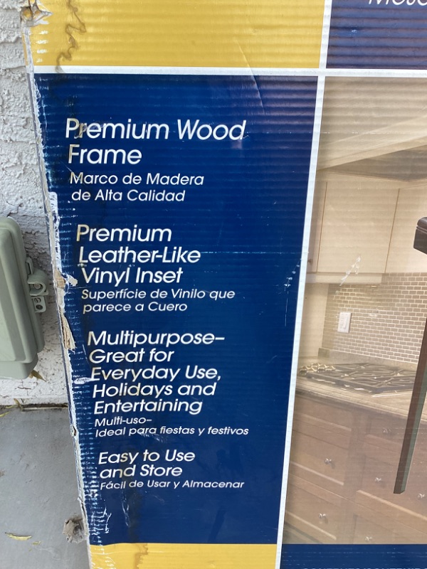 Photo 1 of COSCO WOOD FOLDING TABLE WITH VINYL INSET 33x44