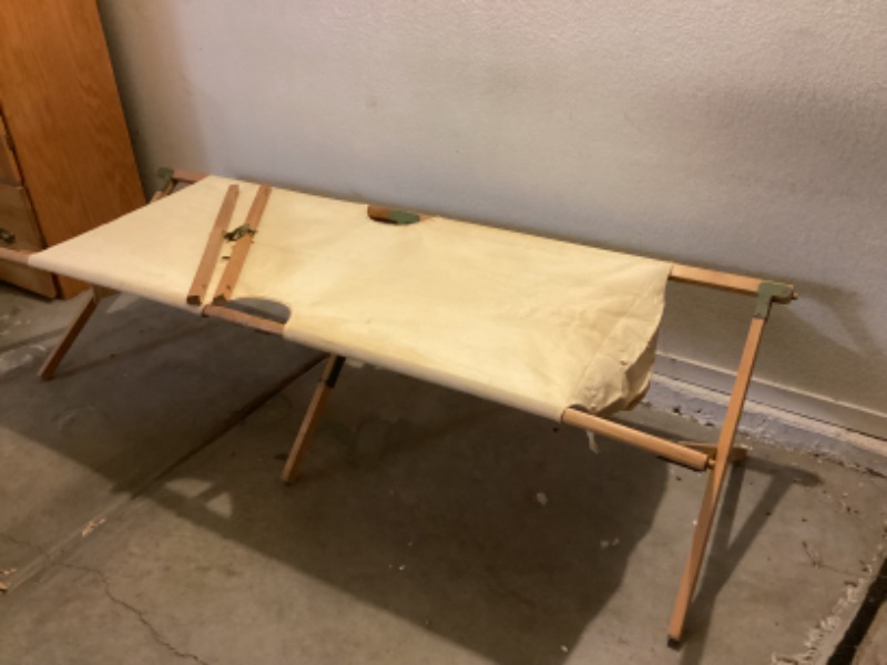 Photo 4 of ANTIQUE USA AIR FORCE MILITARY COT