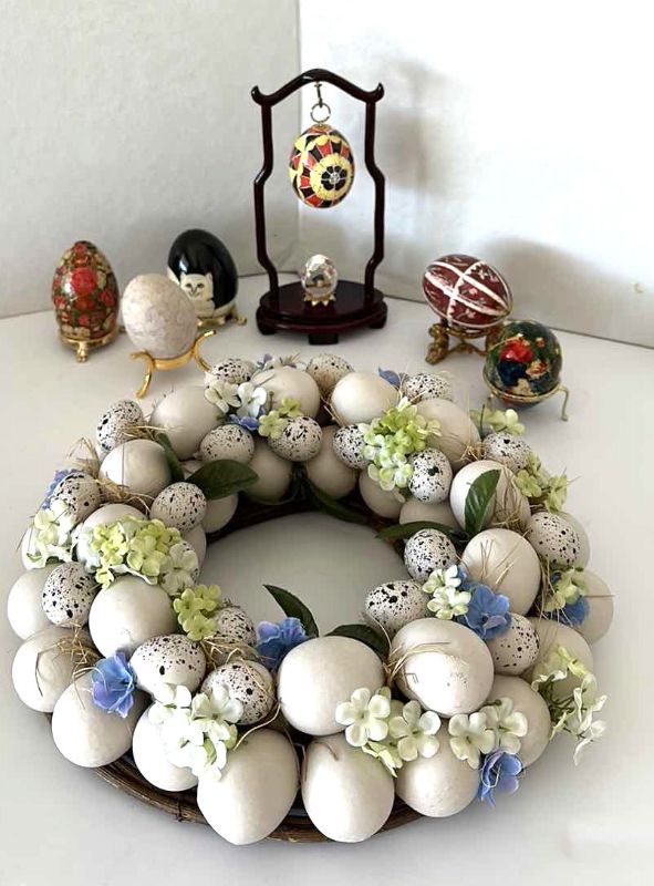 Photo 1 of COLLECTIBLE EGGS & EGG WREATH