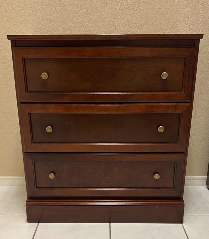 Photo 1 of MAHOGANY 3 DRAWER DRESSER   29” x 16” H32”