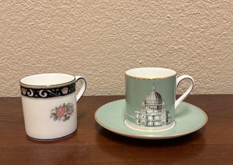 Photo 1 of MINIATURE WEDGEWOOD CHINA TEACUP SET & TEACUP