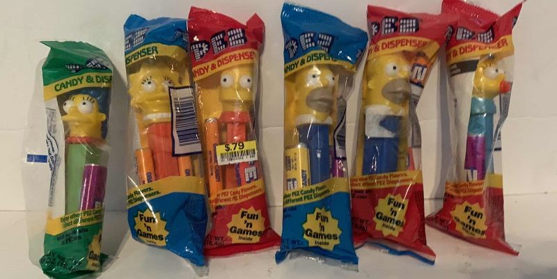 Photo 1 of PEZ SIMPSONS FAMILY SET DISPENSERS SEALED