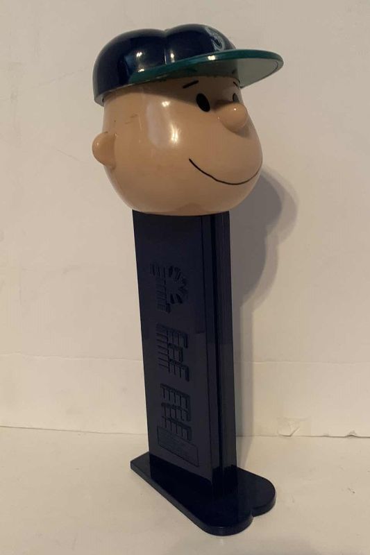 Photo 1 of EXTRA LARGE PEZ CHARLIE BROWN SEATTLE MARINERS OFFICIAL MLB BASEBALL 11” TALL DISPENSER