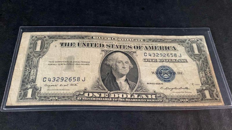 Photo 1 of 1935-G VF SILVER CERTIFICATE ONE DOLLAR BILL