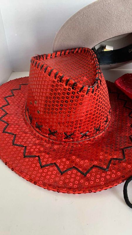 Photo 2 of 3-MENS WESTERN THEMED HATS ROY RODGERS