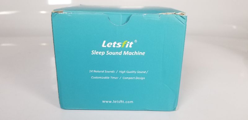 Photo 3 of SLEEP SOUND MACHINE WITH 14 NATURAL SOUNDS, CUSTOMIZABLE TRIMER COLOR WHITE NEW