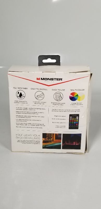 Photo 2 of Monster Cable Monster 16.4ft Multi-Color Multi-White LED Light Strip For All Weathers Outdoor Use NEW