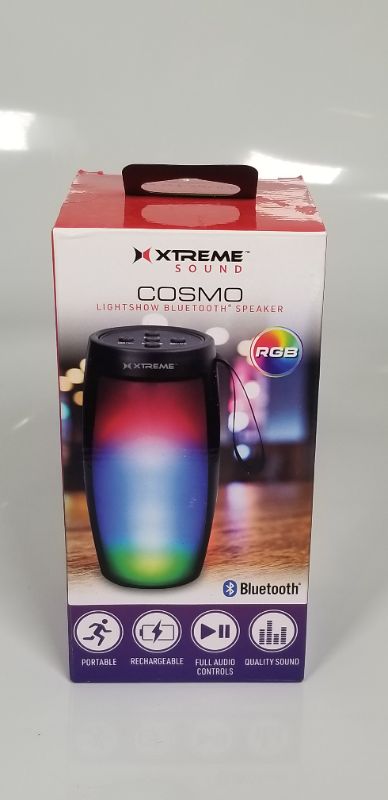 Photo 1 of COSMO LIGHTSHOW BLUETOOTH SPEAKER PORTABLE RECHARGEABLE NEW  