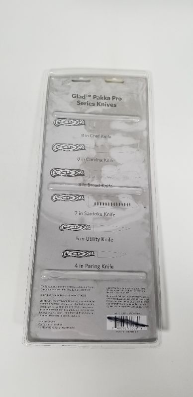 Photo 1 of 3PC KNIFE SET WITH PAKKAWOOD HANDLES INCLUDES AN 8 INCH CHEF KNIFE,  5 INCH UTILITY KNIFE, AND A 4 INCH PARING KNIFE NEW