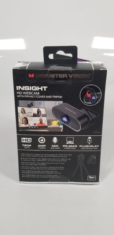 Photo 3 of INSIGHT HD WEBCAM WITH PRIVACY COVER AND TRIPOD NEW 