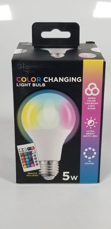 Photo 1 of COLOR CHANGING LIGHT BULB 5W 16 COLORS WITH REMOTE NEW