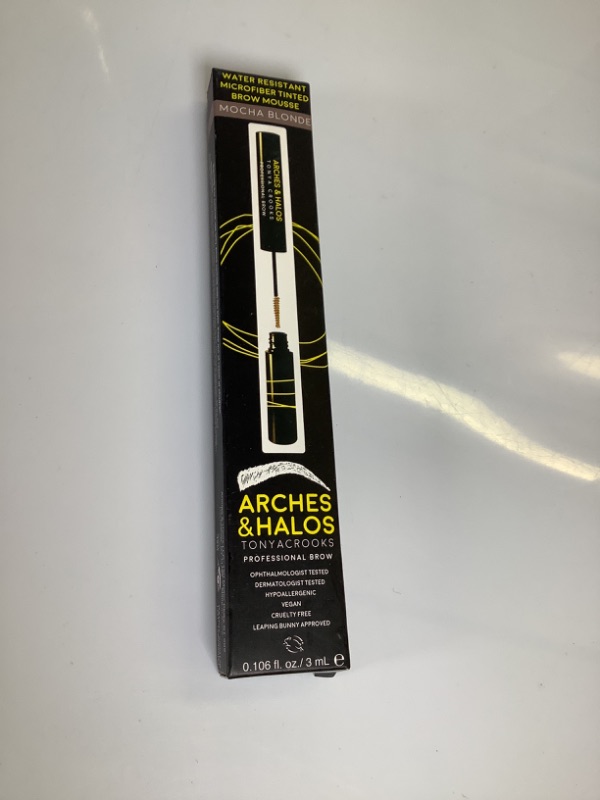 Photo 2 of Arches & Halos Microfiber Tinted Brow Mousse - Shape and Define - Get Full, Fluffy, Natural Looking Brows - Mocha Blonde - 0.106 oz