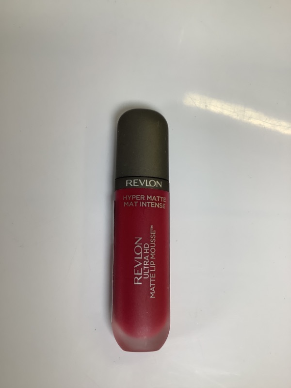 Photo 2 of REVLON Ultra HD Lip Mousse Hyper Matte, Longwearing Creamy Liquid Lipstick in Plum / Berry, Crimson Sky (820), 0.2 oz 