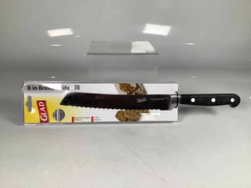 Photo 1 of 8 INCH BREAD KNIFE - STAIN AND CORROSION RESISTANT  TRIPLE RIVETED NEW