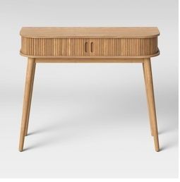 Photo 1 of Adelpha Console Table with Sliding Doors Natural - Opalhouse 31.5H x 39.5 L x 14W