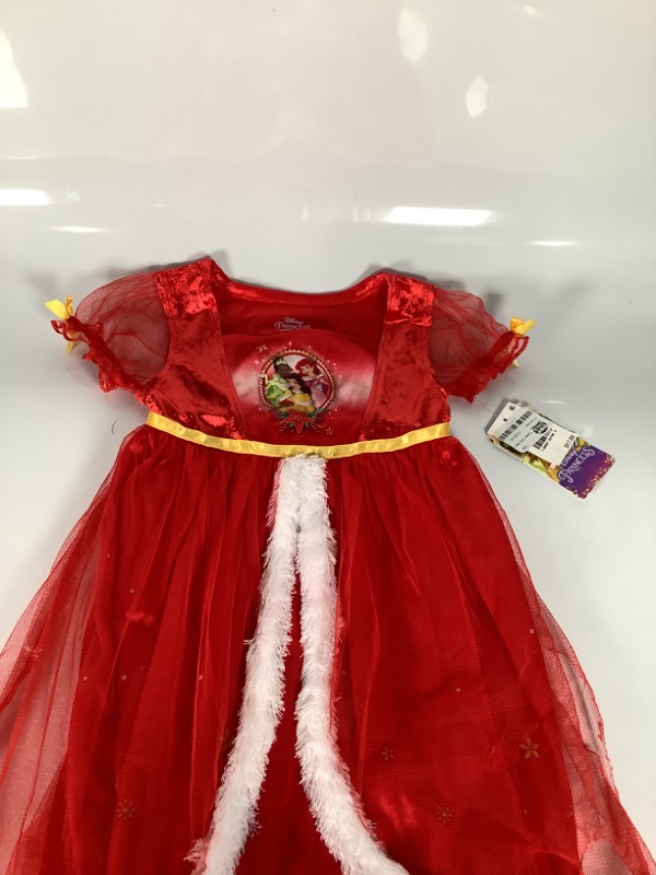 Photo 2 of DISNEY PRINCESS GIRLS TODDLER DRESS IN RED - SIZE 4T 