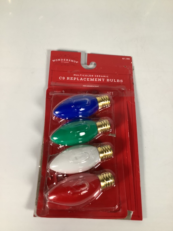 Photo 2 of 4PC Replacement Light Bulbs Red/Green/Blue - Wondershop