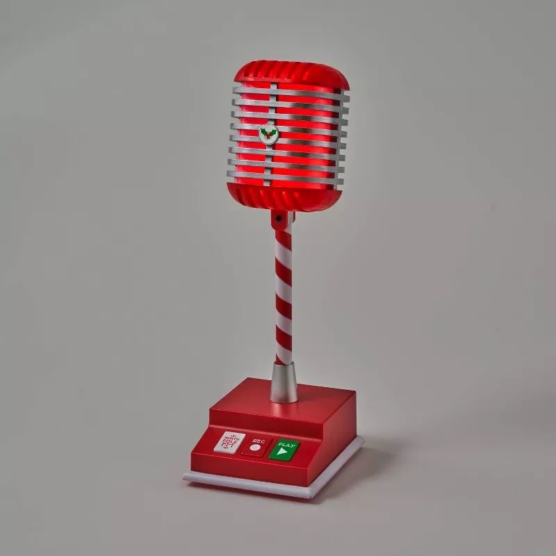 Photo 1 of Animated Candy Striped North Pole Microphone - Wondershop