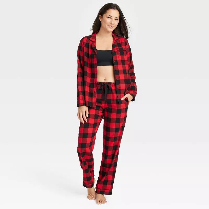 Photo 1 of STARS ABOVE - RED/BLACK FLANNEL LONG SLEEVE SHIRT - LARGE 