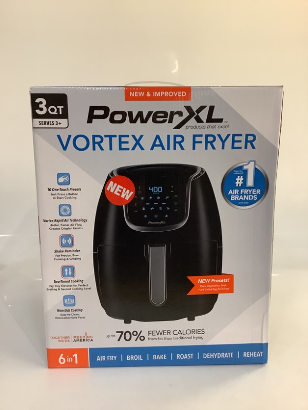 Photo 2 of PowerXL Vortex Air Fryer - 3qt - Black/As Seen on TV