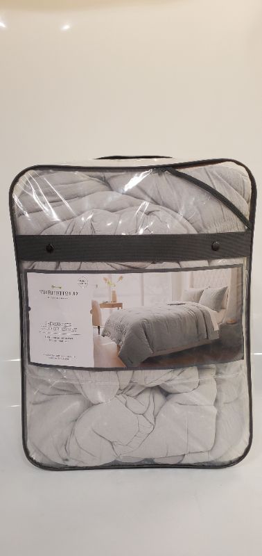 Photo 2 of Seersucker Comforter & Sham Set - Threshold FULL/QUEEN