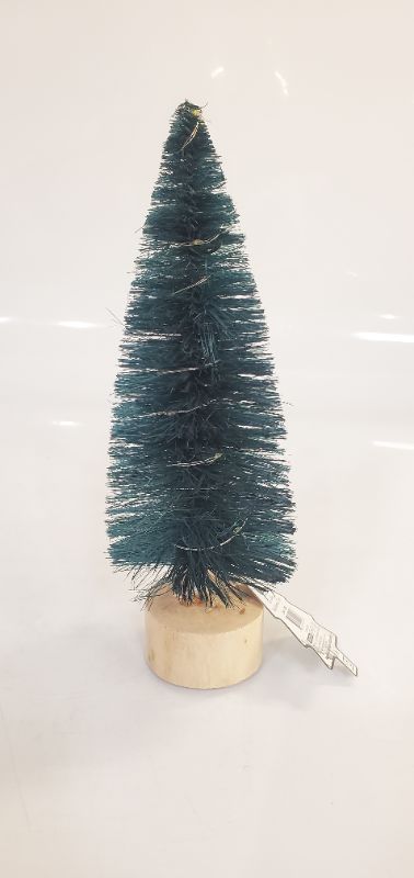 Photo 1 of LIT COLOR BOTTLE BRUSH TREE - DEEP DARK BLUE 