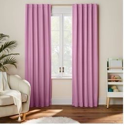 Photo 1 of Pillowfort Blackout Curtain 84" - 1 panel purple twill 