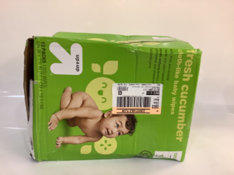 Photo 2 of Fresh Cucumber Baby wipes - 12pk/1200ct - up & up