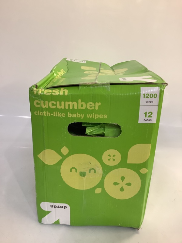 Photo 4 of Fresh Cucumber Baby wipes - 12pk/1200ct - up & up