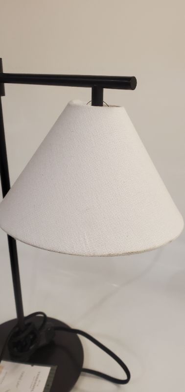 Photo 3 of Downbridge Table Lamp Black - Threshold designed with Studio McGee - 20 1/4 inches tall (51.4cm) 