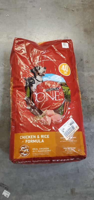 Photo 2 of Purina ONE Natural Dry Dog Food, Chicken & Rice Formula - 40 lb. Bag Dry Food exp Feb 2024