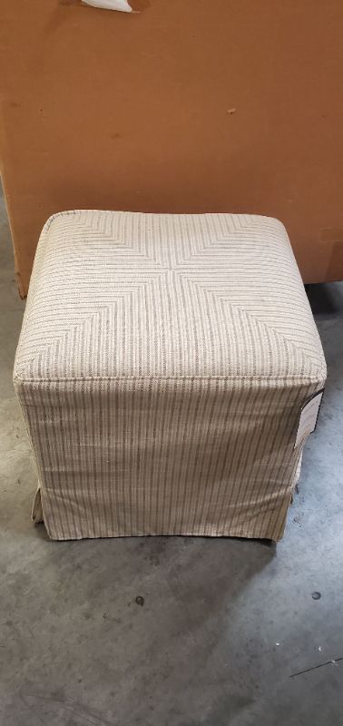 Photo 1 of Lynwood Square Upholstered Cube - Threshold™ designed with Studio McGee 191/4"H  X 19"W X 19"D 