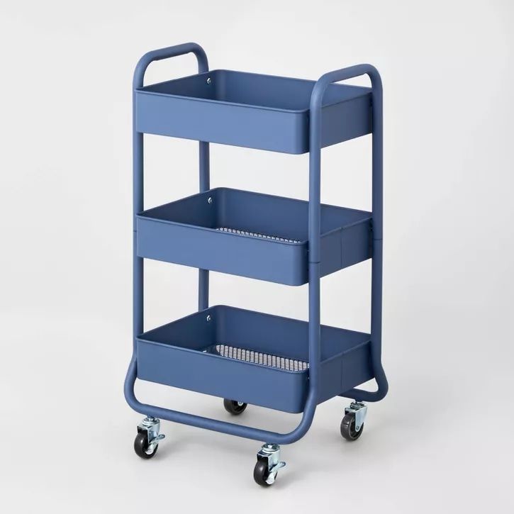 Photo 1 of 3 Tier Metal Utility Cart - Brightroom - 31.5 Inches (H) x 17.69 Inches (W) x 13.75 Inches (D)