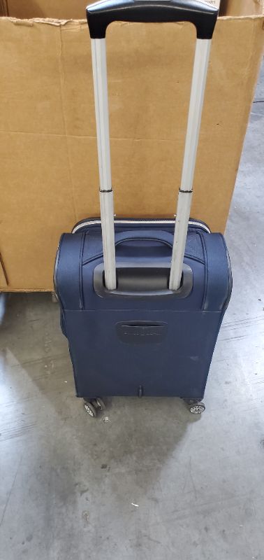 Photo 4 of SWISSGEAR Checklite Softside Carry On Suitcase- DEEP NAVY 