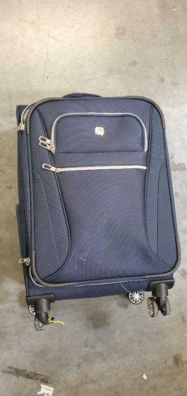 Photo 3 of SWISSGEAR Checklite Softside Carry On Suitcase- DEEP NAVY 