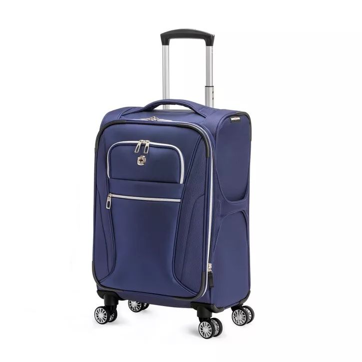 Photo 1 of SWISSGEAR Checklite Softside Carry On Suitcase- DEEP NAVY 