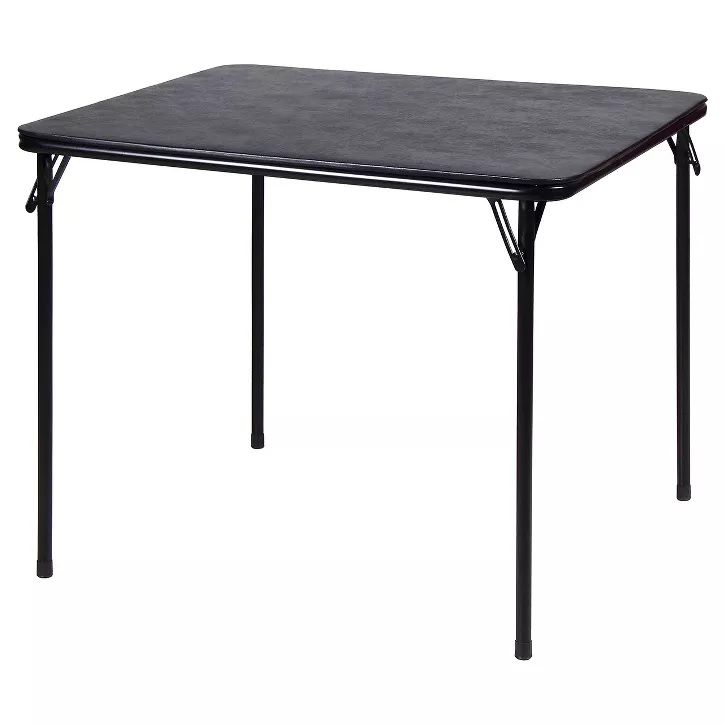 Photo 1 of Folding Table Black - Plastic Dev Group 34" X 34"