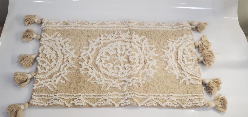 Photo 2 of  Medallia Bath Rug Natural - Saturday Knight Ltd - 20" x 30"