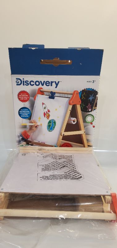Photo 3 of Discovery Kids Tabletop Dry Erase and Chalk Easel
