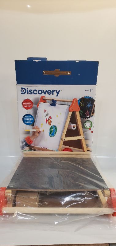 Photo 2 of Discovery Kids Tabletop Dry Erase and Chalk Easel