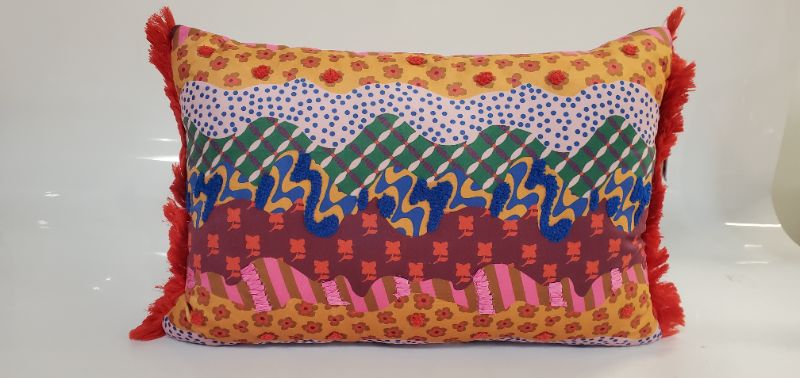 Photo 3 of Target Latino Heritage Month - Oblong Print Pillow with Fringe - 14"x20"