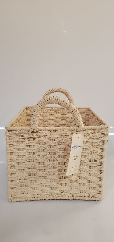 Photo 3 of Twisted Paper Rope Basket - Brightroom - 10"L X 10"W  X 8" H