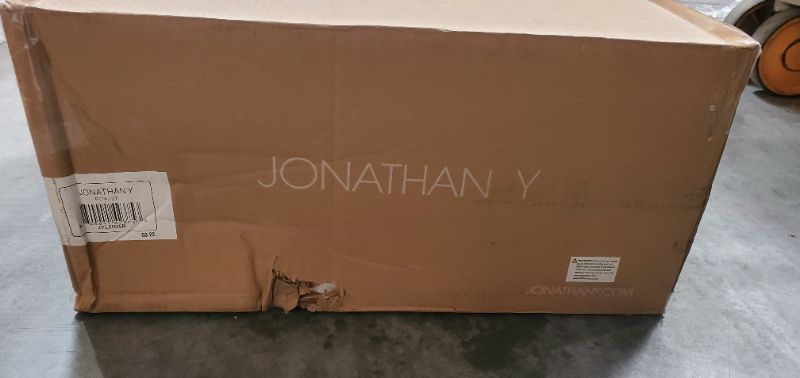 Photo 1 of JONATHAN Y JYL2005B Collins 29" Glass LED Table Lamp Modern Contemporary Bedside Desk Nightstand Lamp for Bedroom Living Room Office College Bookcase, Oil Rubbed Bronze/Clear