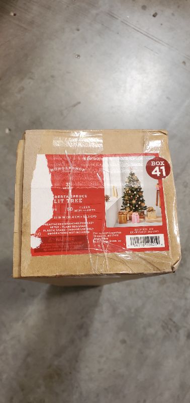 Photo 3 of 3ft Pre-Lit Alberta Spruce Artificial Christmas Tree Clear Lights - Wondershop