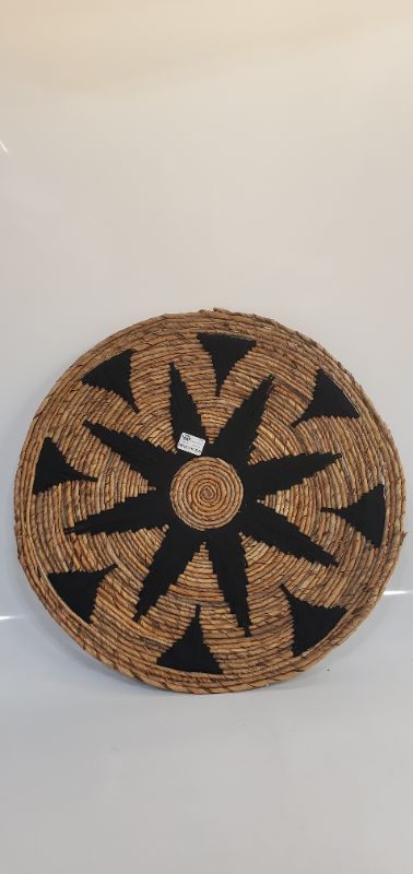 Photo 4 of Round Banana Bark Wall Sculptures - Threshold -  3 Inches (H) x 24 Inches (W) x 24 Inches (D)